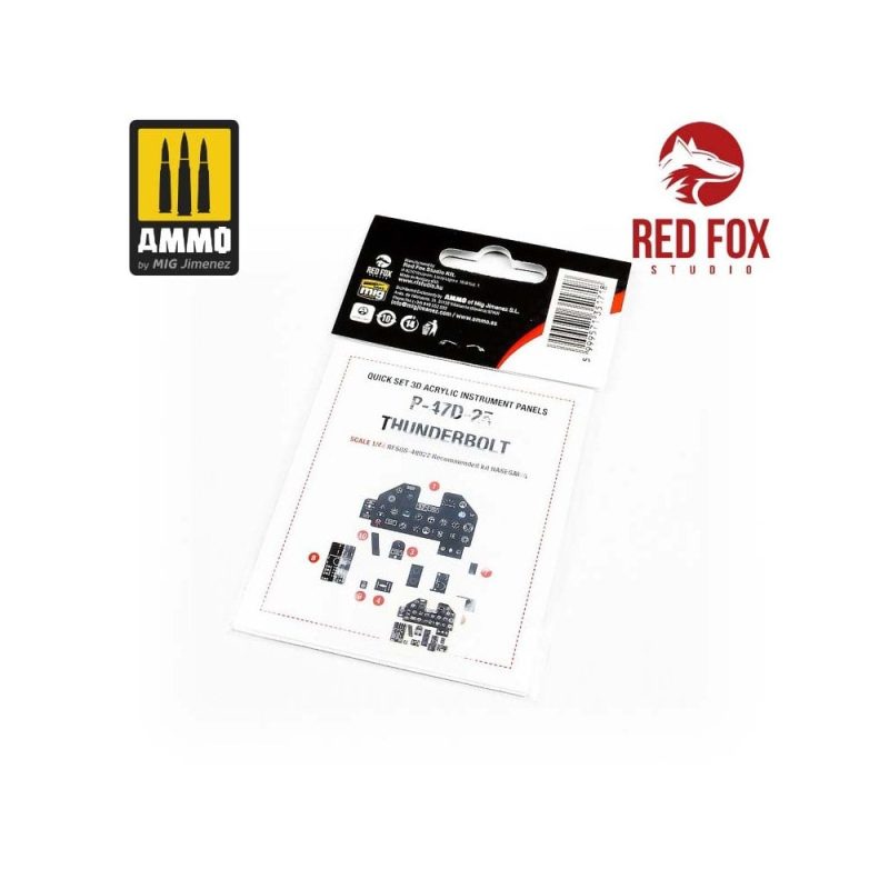 1/48 P-47D-25 Thunderbolt (for Hasegawa kit) Red Fox Studio SQS-48022
