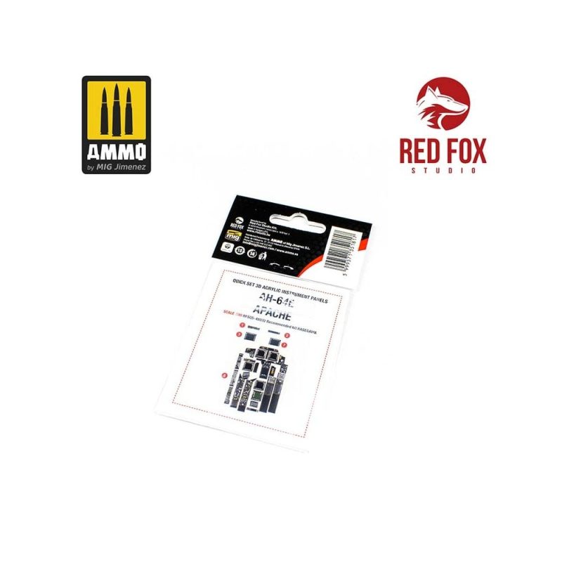 1/48 AH-64E Apache (for Hasegawa kit) Red Fox Studio SQS-48032