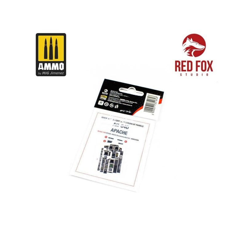 1/48 AH-64D Apache Longbow (for Hasegawa kit) Red Fox Studio SQS-48035