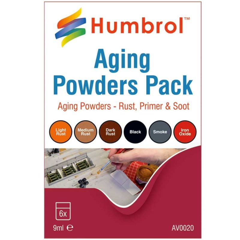 Aging Powders Mixed Pack Humbrol AV0020 Aging Powders Mixed Pack Humbrol AV0020