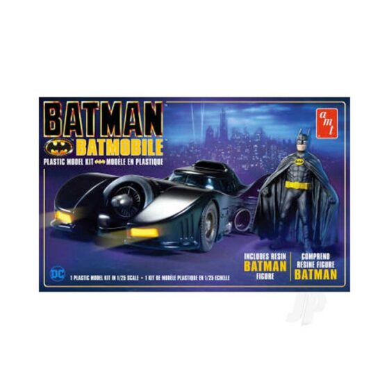 1/25 Batman 1989 Batmobile with Resin Batman Figure AMT 1107M 1/25 Batman 1989 Batmobile with Resin Batman Figure AMT 1107M