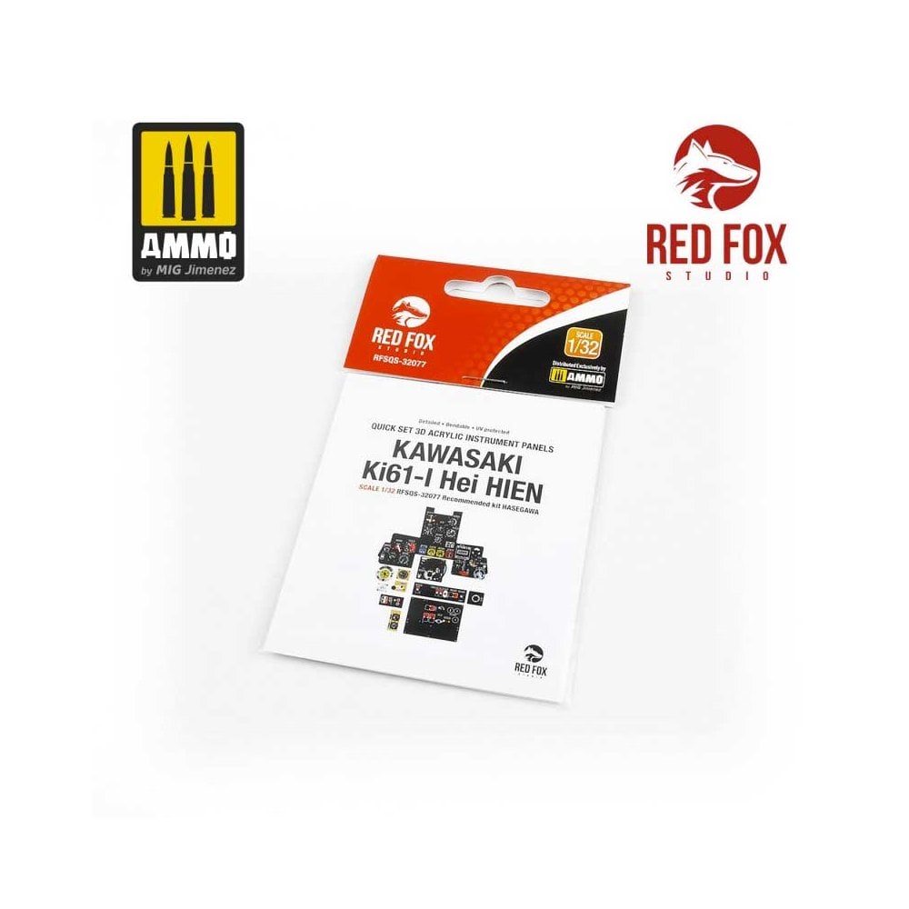 1/32 Kawasaki Ki61-I Hien (for Hasegawa kit) Red Fox Studio SQS-32077 1/32 Kawasaki Ki61-I Hien (for Hasegawa kit) Red Fox Studio SQS-32077