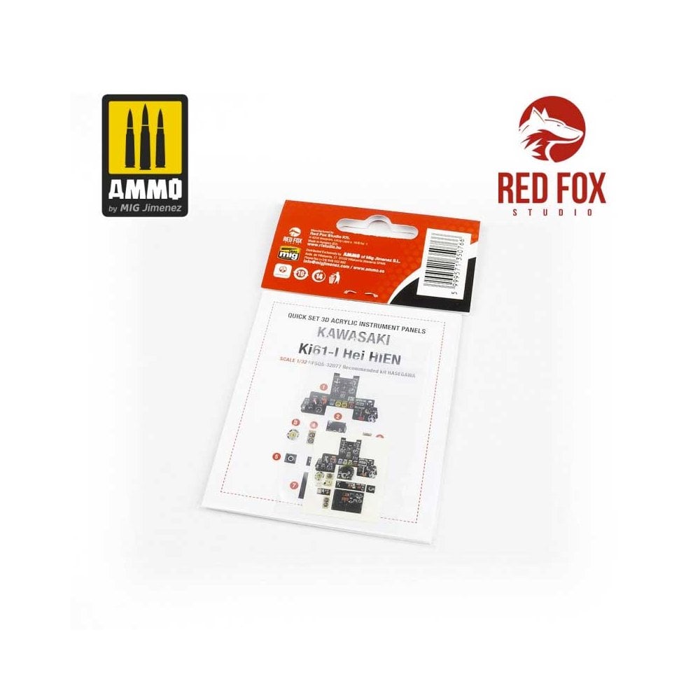 1/32 Kawasaki Ki61-I Hien (for Hasegawa kit) Red Fox Studio SQS-32077 1/32 Kawasaki Ki61-I Hien (for Hasegawa kit) Red Fox Studio SQS-32077