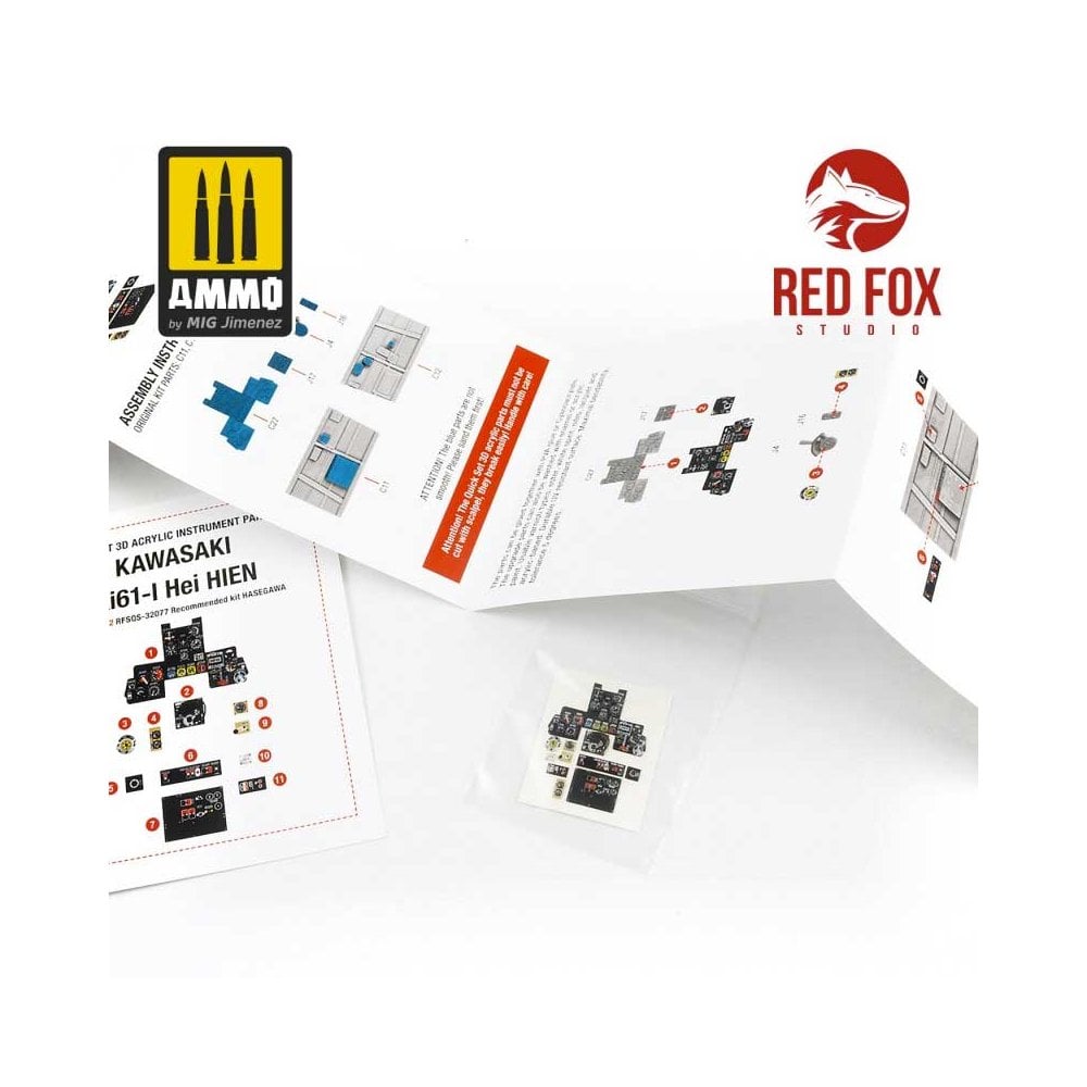 1/32 Kawasaki Ki61-I Hien (for Hasegawa kit) Red Fox Studio SQS-32077 1/32 Kawasaki Ki61-I Hien (for Hasegawa kit) Red Fox Studio SQS-32077