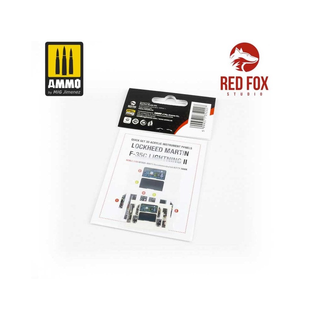 1/48 F-35C Lightning II (for Kitty Hawk kit) Red Fox Studio SQS-48073 1/48 F-35C Lightning II (for Kitty Hawk kit) Red Fox Studio SQS-48073