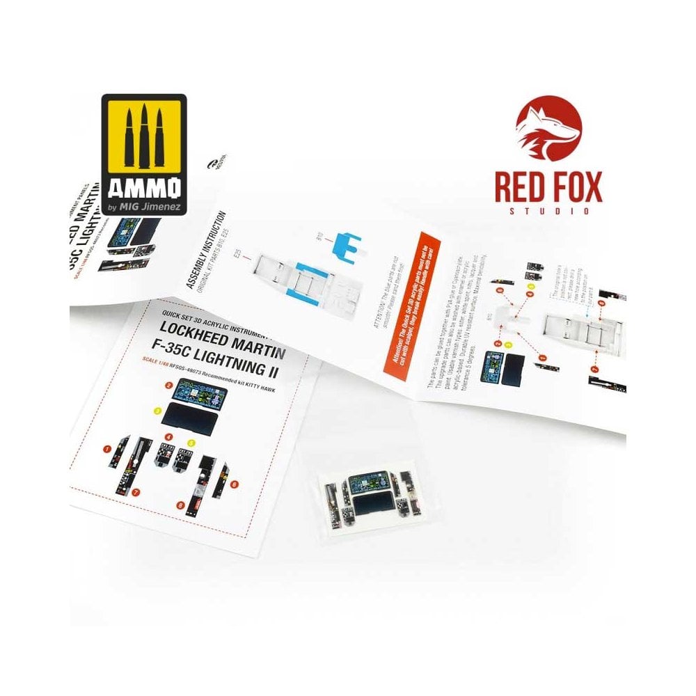 1/48 F-35C Lightning II (for Kitty Hawk kit) Red Fox Studio SQS-48073 1/48 F-35C Lightning II (for Kitty Hawk kit) Red Fox Studio SQS-48073