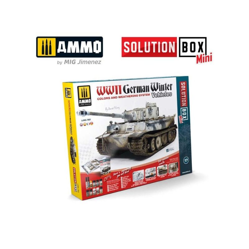 SOLUTION BOX MINI - How to paint WWII German winter vehicles SOLUTION BOX MINI - How to paint WWII German winter vehicles