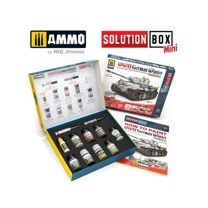 SOLUTION BOX MINI - How to paint WWII German winter vehicles SOLUTION BOX MINI - How to paint WWII German winter vehicles