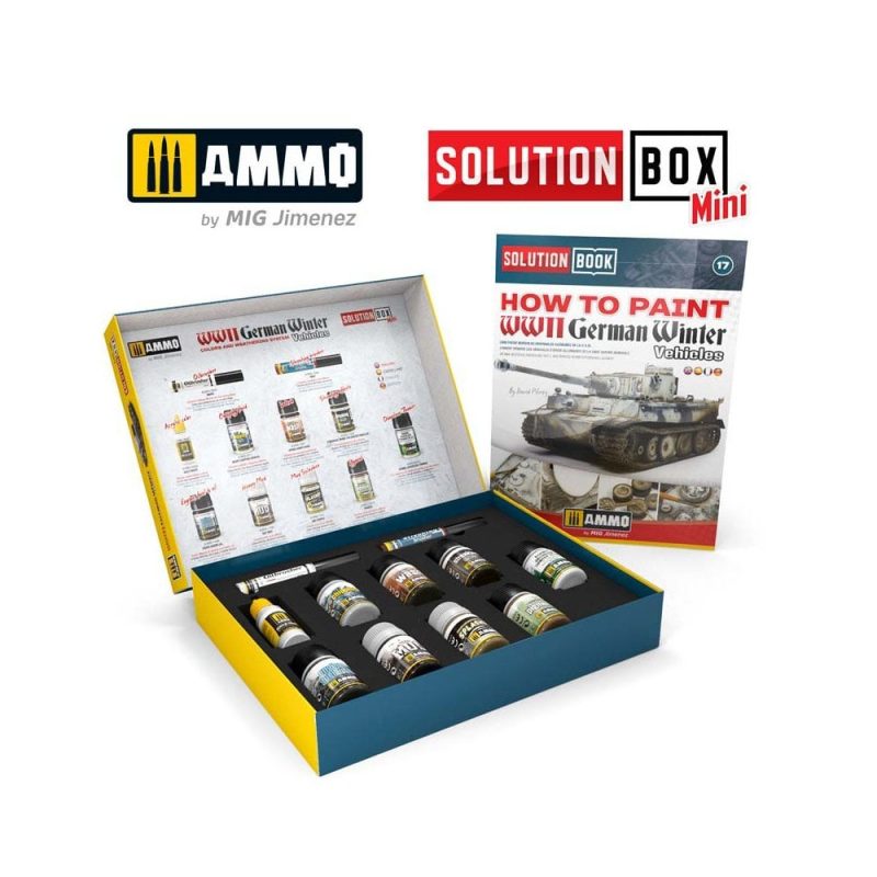 SOLUTION BOX MINI - How to paint WWII German winter vehicles SOLUTION BOX MINI - How to paint WWII German winter vehicles