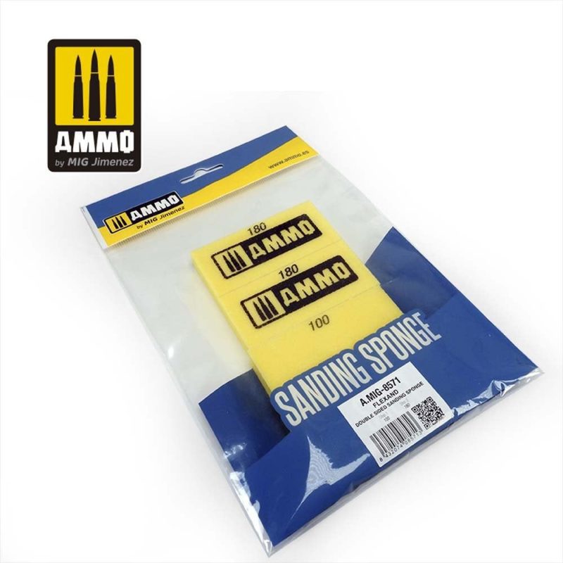 Flexand Double Sided Sanding Sponge Ammo A.MIG-8571