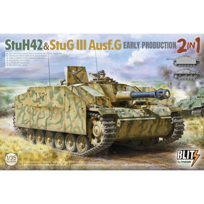 1/35 StuH 42 & StuG III Ausf G Early Prodution 2 in 1 Takom 08009