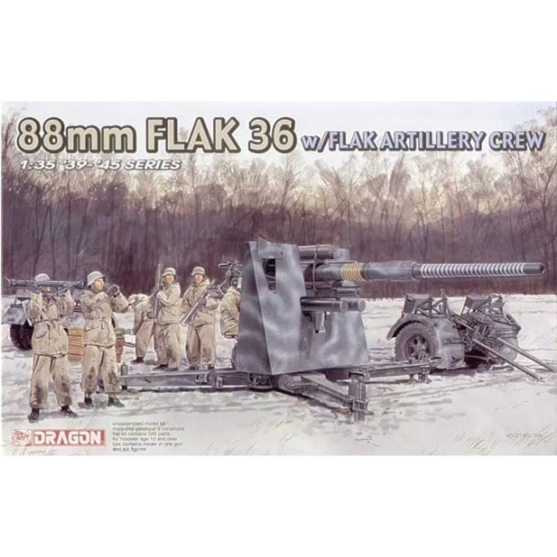 Dragon 88mm FLAK 36 w/FlaK Artillery Crew (1/35) 6260