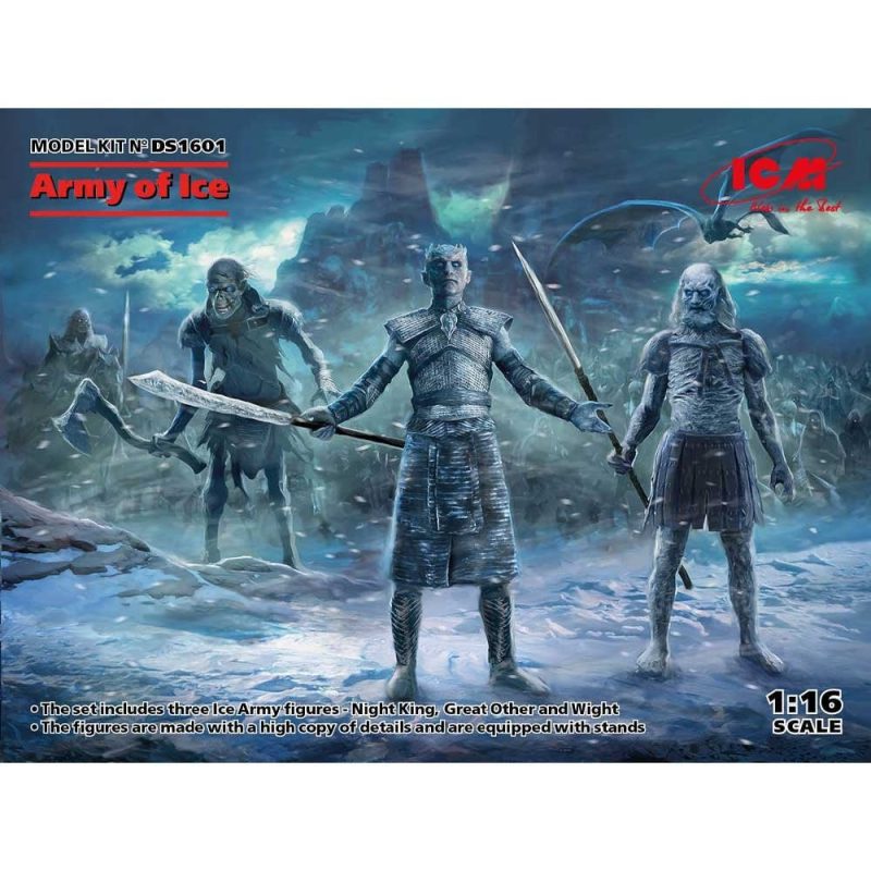 1/16 Army of Ice (Night King, Great Other, Wight) Diorama Set ICM DS1601