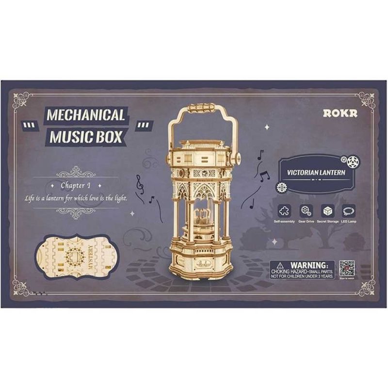 Victorian Lantern Mechanical Music Box Robotime AMK61