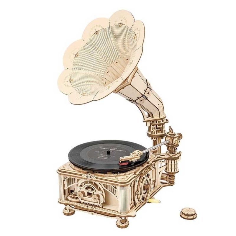 Crank Classic Gramophone Robotime LKB01