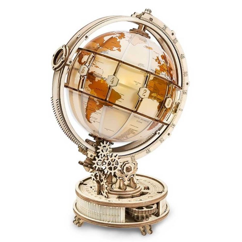 Luminous Globe 3D Wooden Puzzle ROKR ST003