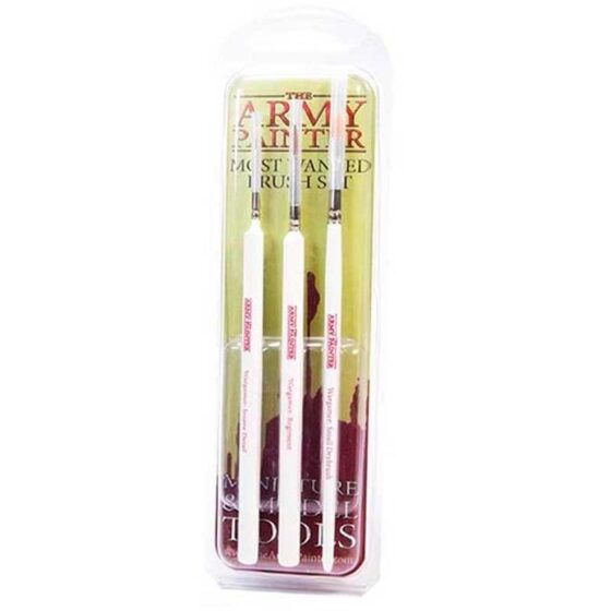 The Army Painter Starter Set - Wargamers Most Wanted Brush Set TL5043P The Army Painter Starter Set - Wargamers Most Wanted Brush Set TL5043P