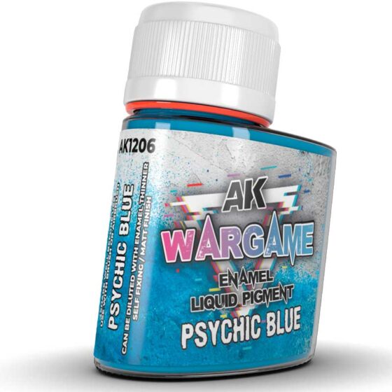 AK Interactive Psychic Blue WarGame Enamel Liquid Pigment (35ml) AK-1206