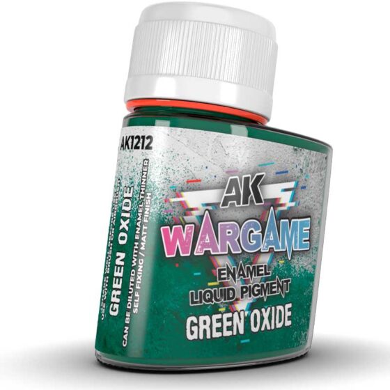 AK Interactive Green Oxide WarGame Enamel Liquid Pigment (35ml) AK-1212