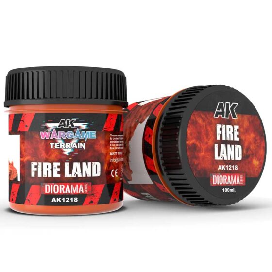 AK Interactive Fire Land WarGame Terrain (100ml) AK-1218