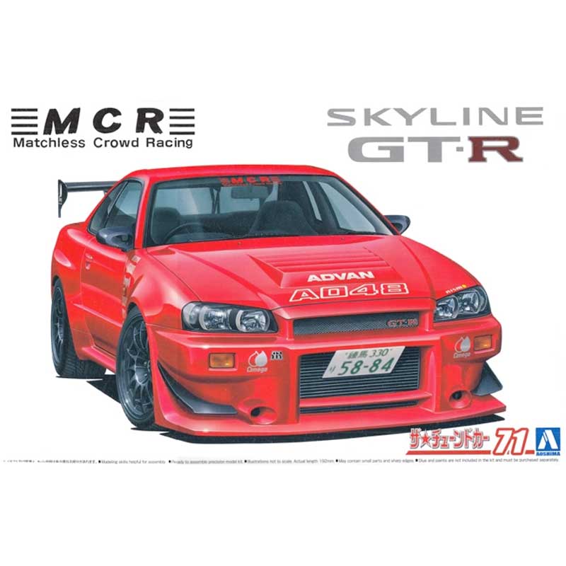 1/24 MCR BNR34 Skyline GT-R '02 063514 Aoshima