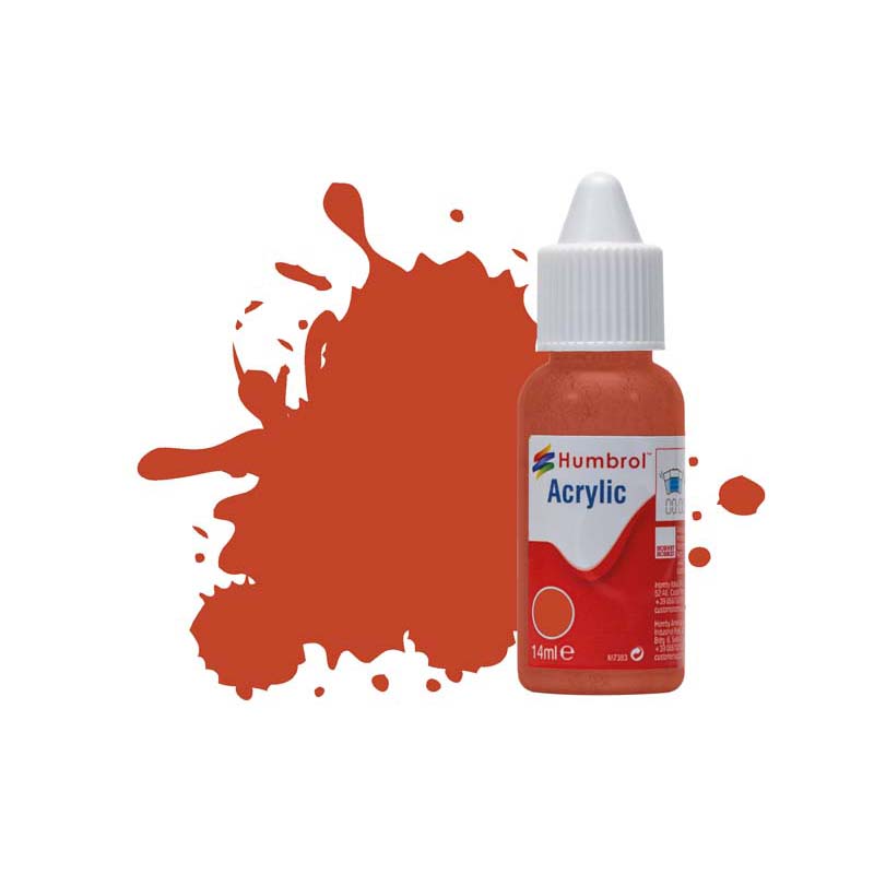 Humbrol Acrylic No 100 Red Brown Matt (14ml) DB0100