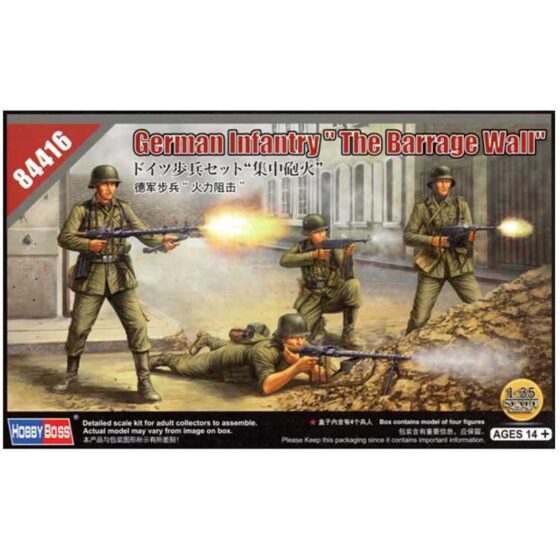 1/35 German Infantry " The Barrage Wall" 84416 Hobbyboss
