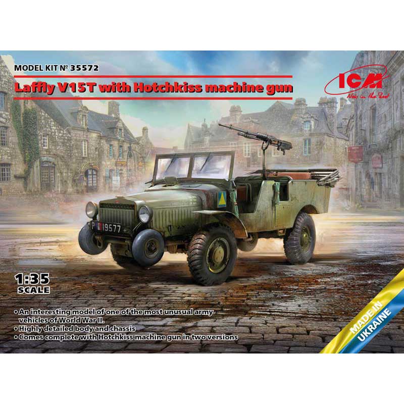 1/35 Laffly V15T with Hotchkiss Machine Gun 35572 ICM