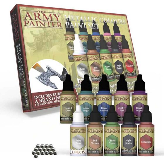 The Army Painter Warpaints Metallics: Metallic Colours Paint Set WP8048P
