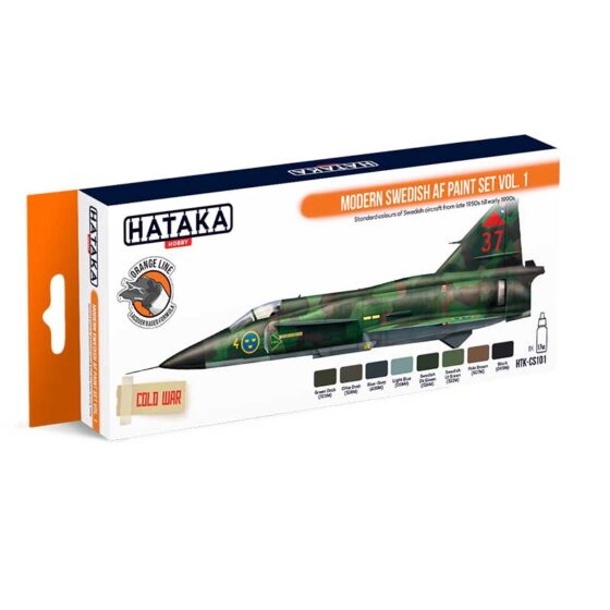 Hataka Orange Line Paint Set - Swedish AF 1 HTK-CS101 Hataka Orange Line Paint Set - Swedish AF 1 HTK-CS101