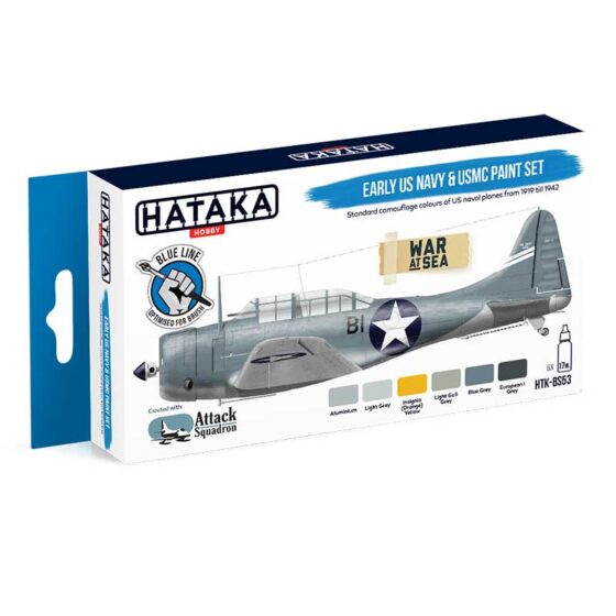 Hataka Blue Line Paint Set - US Navy/USMC HTK-BS53 Hataka Blue Line Paint Set - US Navy/USMC HTK-BS53