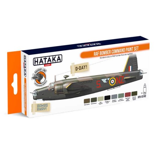 Hataka Orange Line Paint Set - Bomber Command HTK-CS102 Hataka Orange Line Paint Set - Bomber Command HTK-CS102
