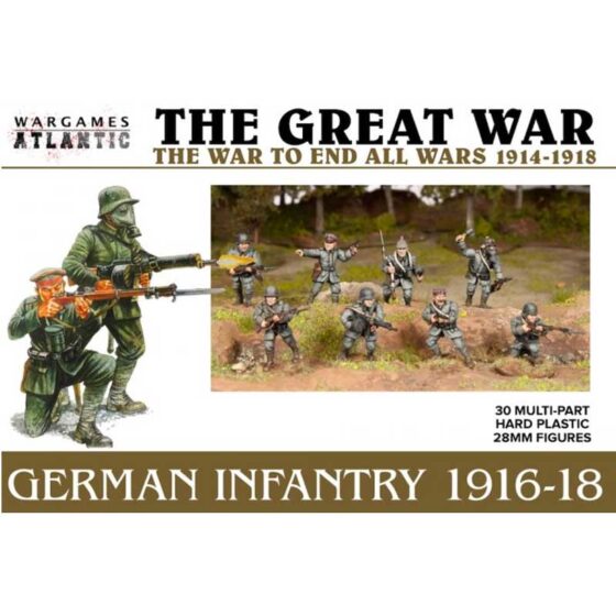 Wargames Atlantic German Infantry 1916-18 (28mm) |WAAGW001