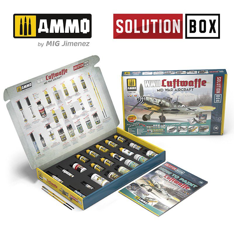 Solution Box - Wwii Luftwaffe Mid War Aircraft Ammo A.MIG-7726 Solution Box - Wwii Luftwaffe Mid War Aircraft Ammo A.MIG-7726