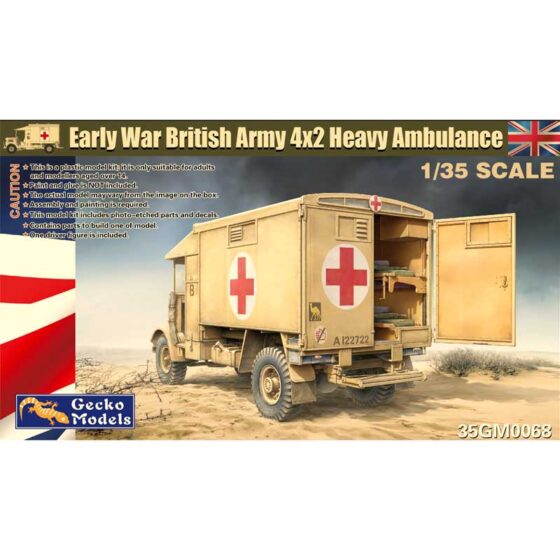 Gecko Models Early War British Army 4x2 Heavy Ambulance (1/35) 35GM0068