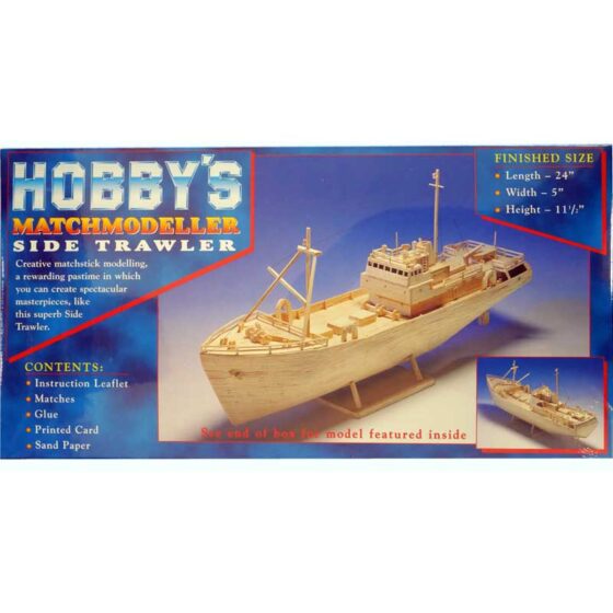 Matchbuilder Side Trawler Boat (Matchstick Kit) Matchbuilder Side Trawler Boat (Matchstick Kit)