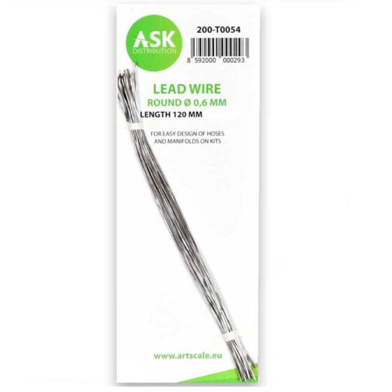 Lead Wire - Round 0,6mm x 120mm ASK 200-T0054 Lead Wire - Round 0,6mm x 120mm ASK 200-T0054