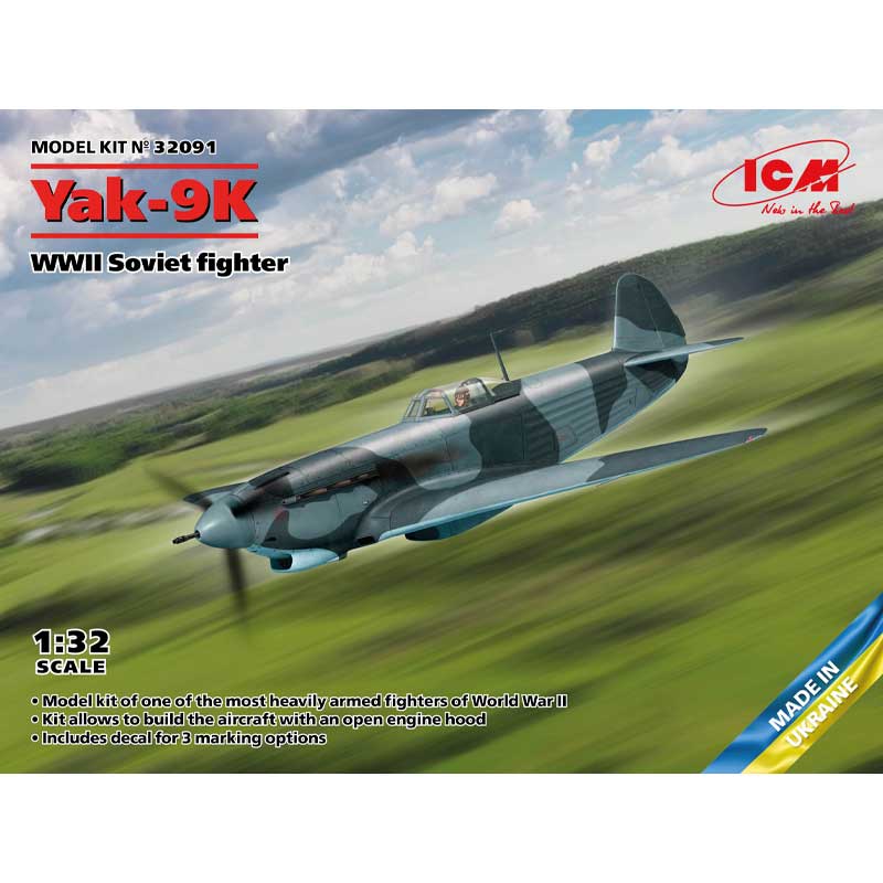 1/32 Yakovlev Yak-9K WWII Soviet fighter 32091 ICM
