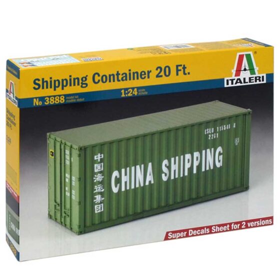 Italeri Shipping Container 20 Ft. (1/24) 3888 Italeri Shipping Container 20 Ft. (1/24) 3888