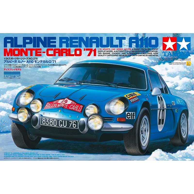 Tamiya Alpine Renault A110 Monte Carlo '71 (1/24) 24278