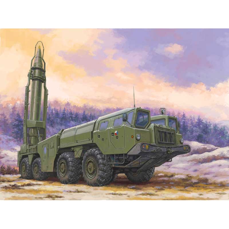 1/72 Soviet 9P117M1 Launcher with R17 Rocket of 9K72 82939 Hobbyboss