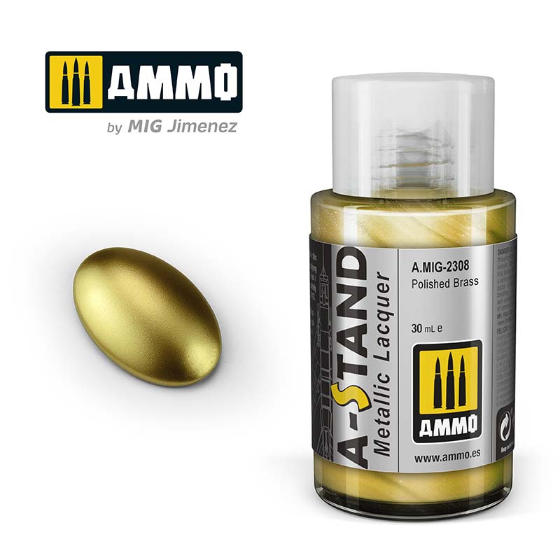 30ml Polished Brass Ammo A.MIG-2308