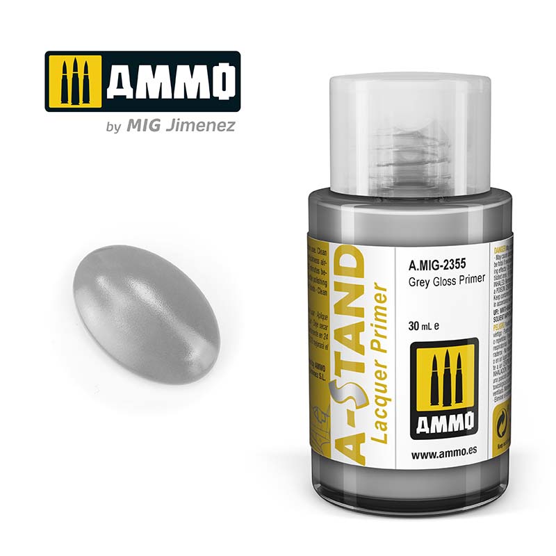 30ml Grey Gloss Primer Ammo A.MIG-2355