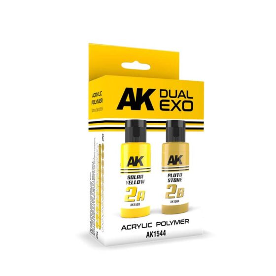 AK Interactive Dual Exo Set 2 2A Solar Yellow & 2B Pluto Stone AK-1544