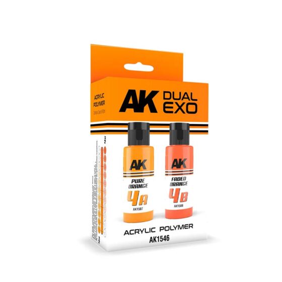 AK Interactive Dual Exo Set 4 4A Pure Orange & 4B Faded Orange AK-1546