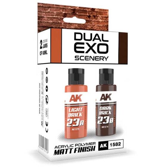 AK Interactive Dual Exo Scenery Set 23 23A Light Brick & 23B Dark Brick AK-1582