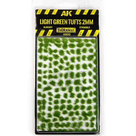 AK Interactive Light Green Tufts (2mm) AK-8243