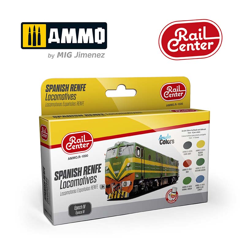 Spanish Renfe Locomotives Epoch IV AMMO.R-1000 Ammo