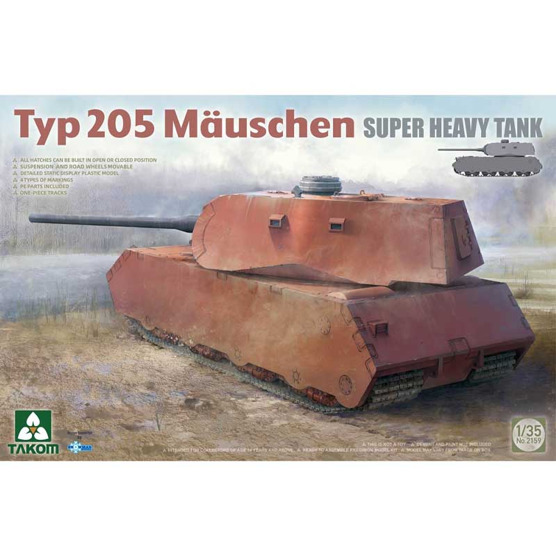Takom German Army Tiger I Initial Production Tank 4-in-1 (1/35) 02197 Takom German Army Tiger I Initial Production Tank 4-in-1 (1/35) 02197