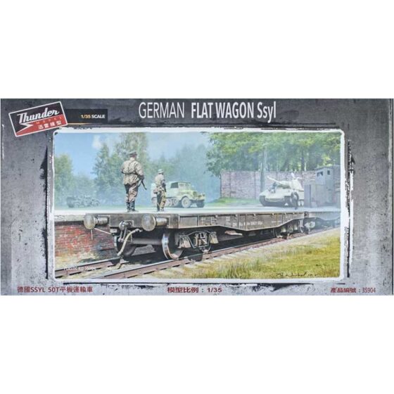 Thunder Model German Ssyl Flat Wagon (1/35) 35904
